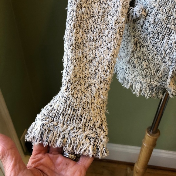 NEW! Etta:twa Anthropologie Fringe Open Cardigan - SIze Extra Small - Picture 6 of 12